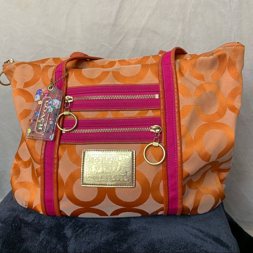 Coach Poppy Orange Handbag